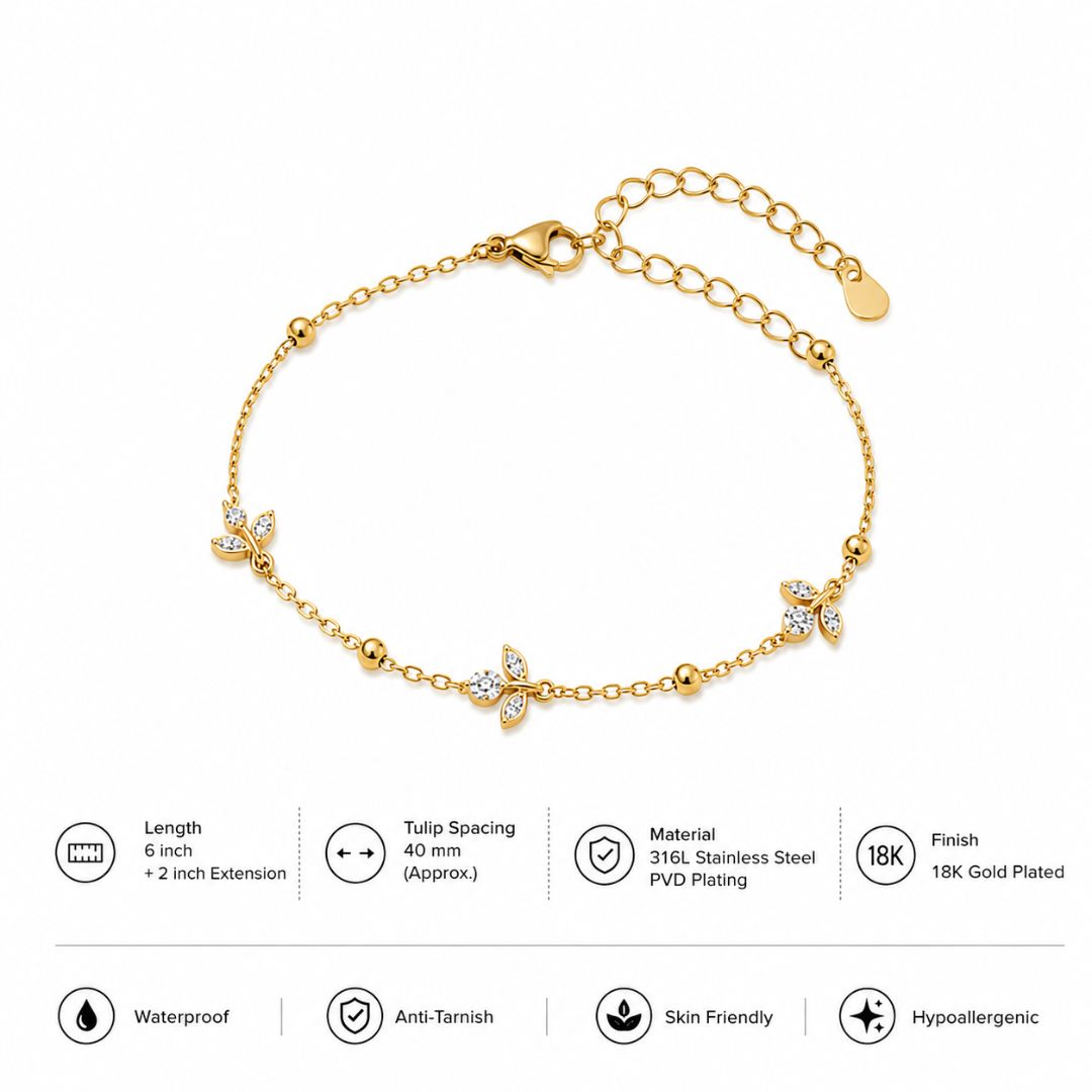 Golden Tulip Station Bracelet