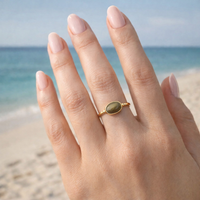 Olive Whisper Ring