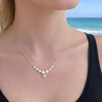 Celeste Pearl Drop Necklace