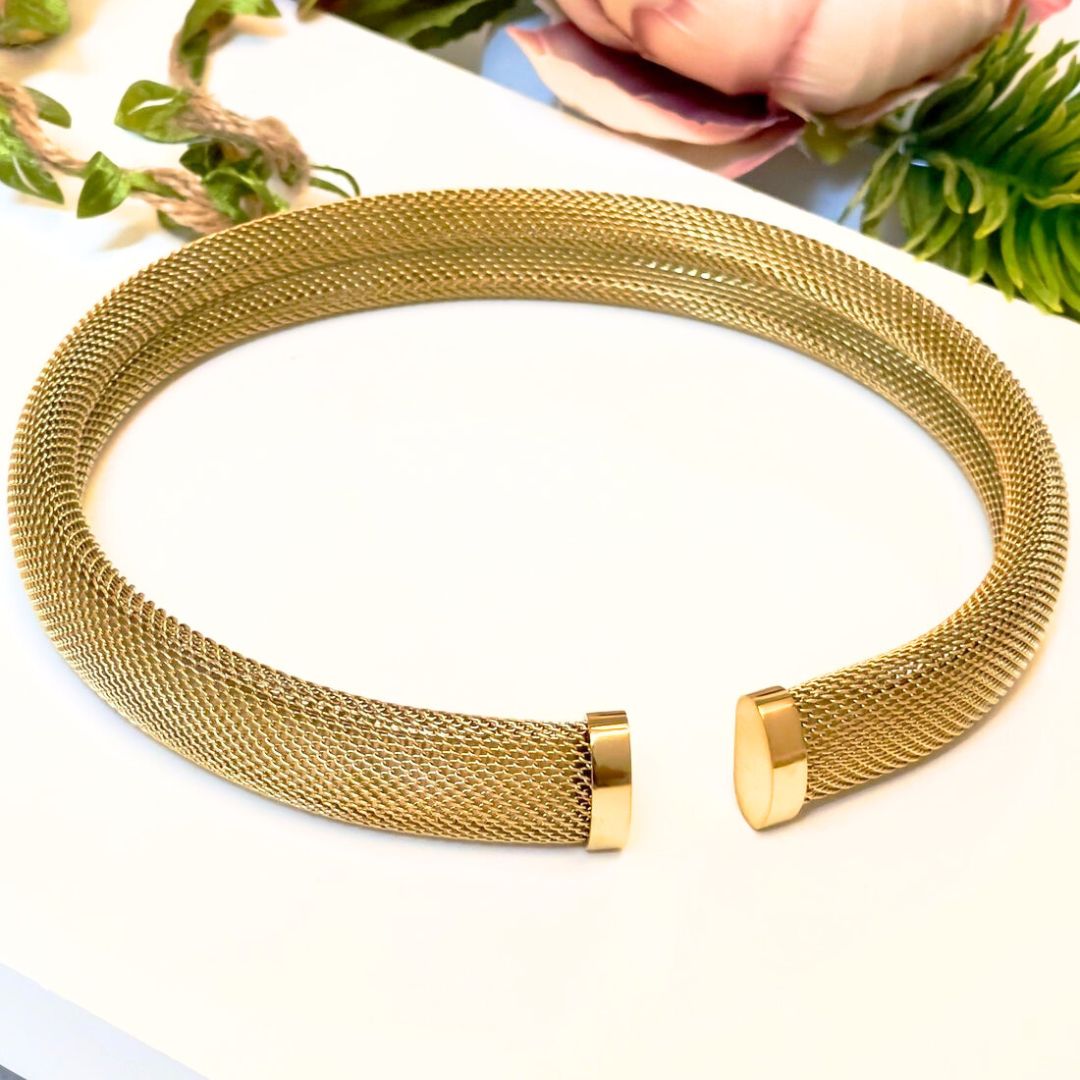 Mesh Statement Necklace