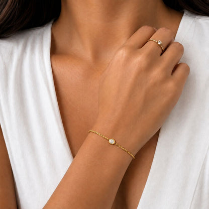 Elara Solitaire Bracelet