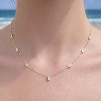 Raindrop Choker Necklace