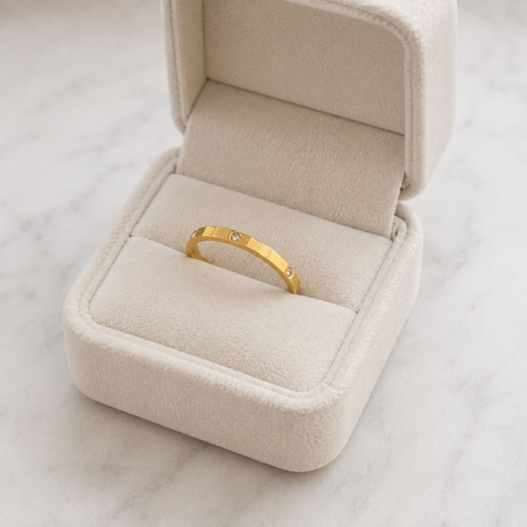 Odette Studded Band Ring
