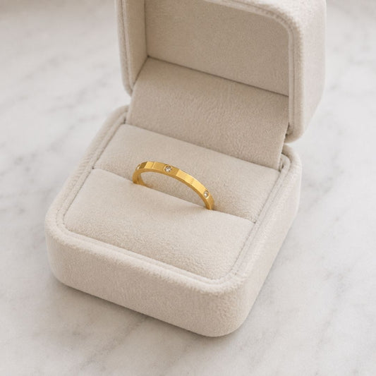 Odette Studded Band Ring