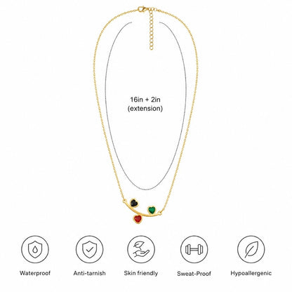 Amora Hearts Necklace