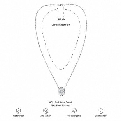 Luna Oval Necklace