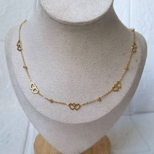 Serena Hearts Necklace