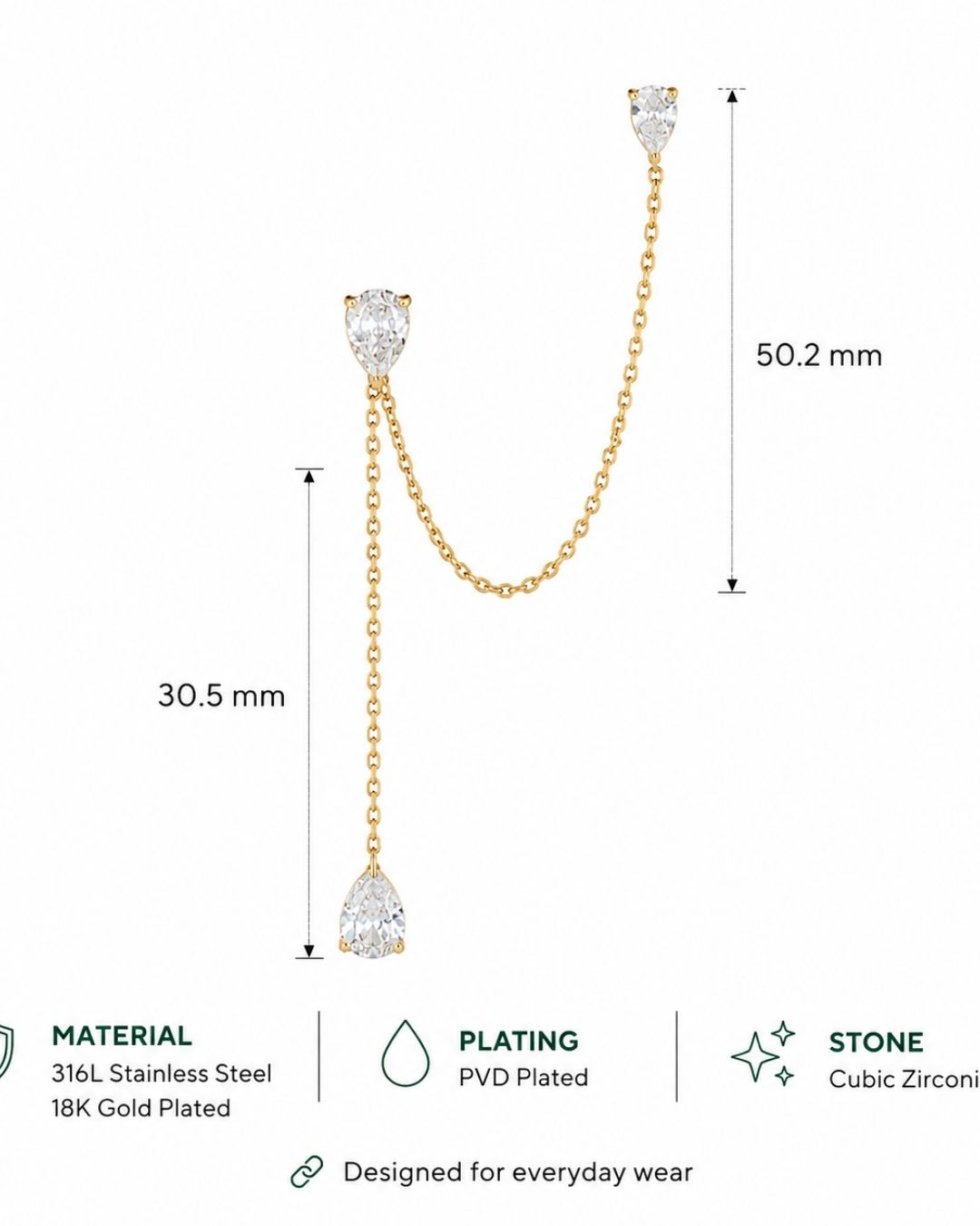 Boond Chain Earring