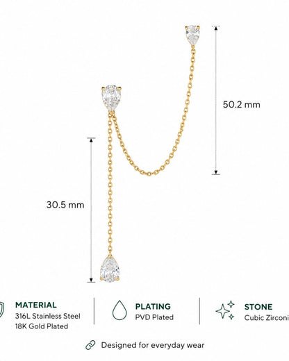 Boond Chain Earring