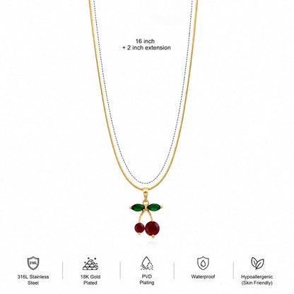 Red Cherry Necklace