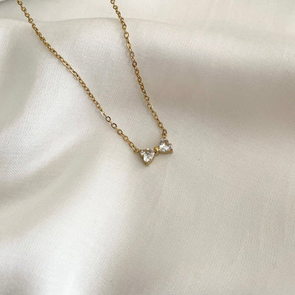 Glitter Bow Necklace