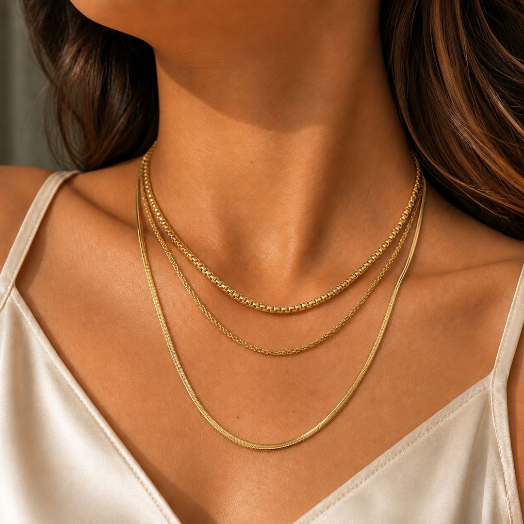 Aurora Layered Chain Necklace