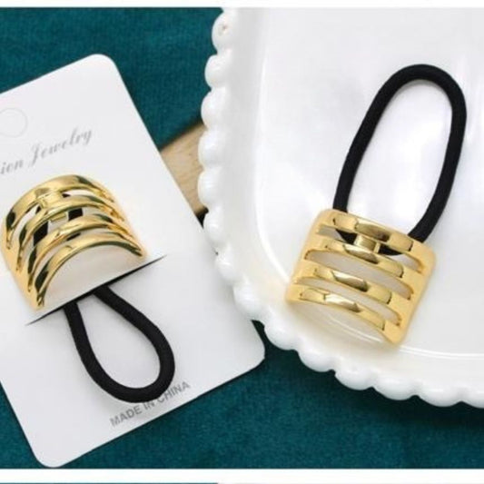 Chic Gold Hollow Hair Pony Cuff