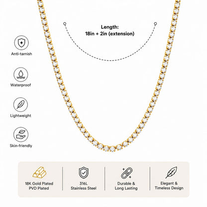Sara Tennis Necklace