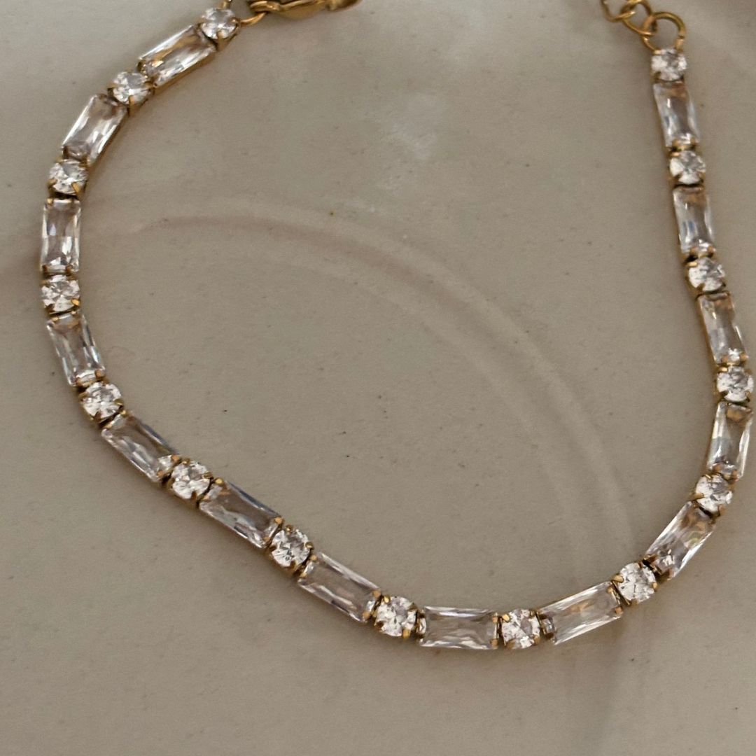 Sienna Glow Tennis Bracelet