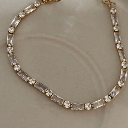 Sienna Glow Tennis Bracelet