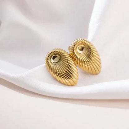 Sophia Gold Shell Earrings