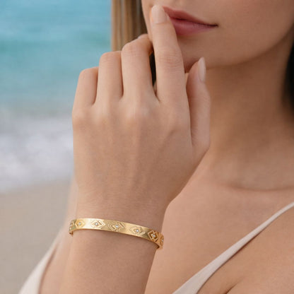 Golden Garden Bracelet Stack