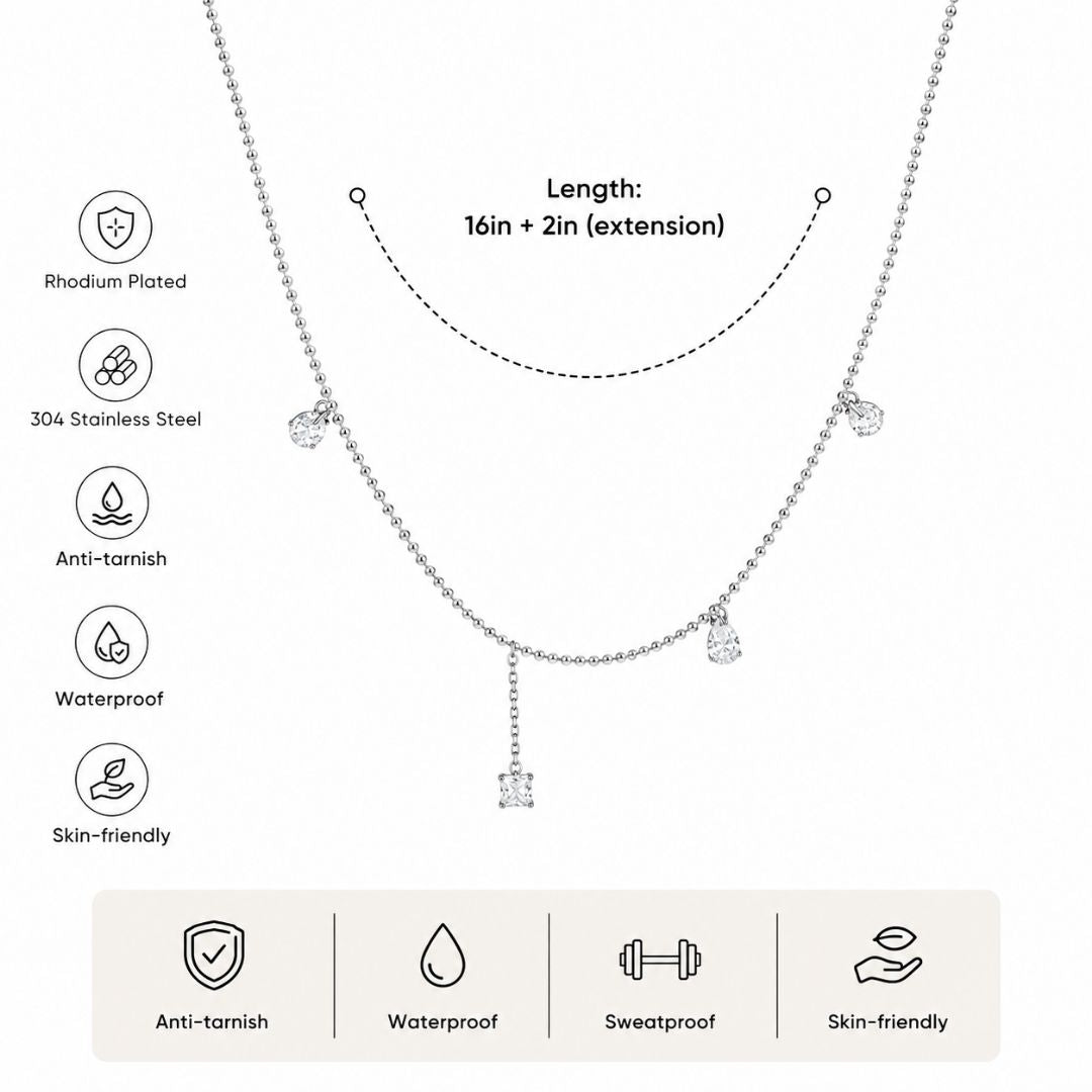 Crystal Drip Necklace