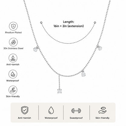 Crystal Drip Necklace