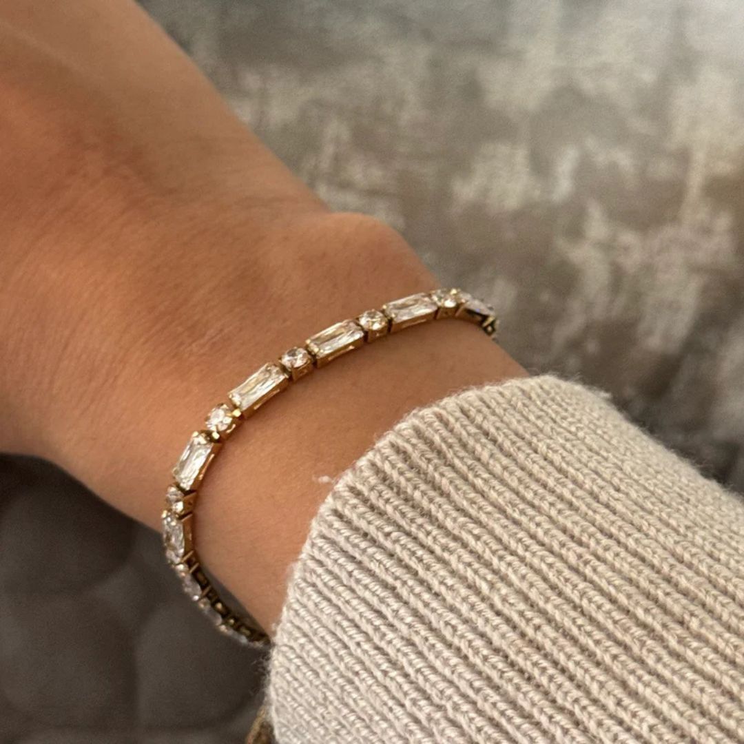 Sienna Glow Tennis Bracelet