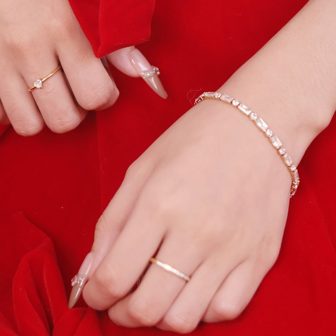 Sienna Glow Tennis Bracelet
