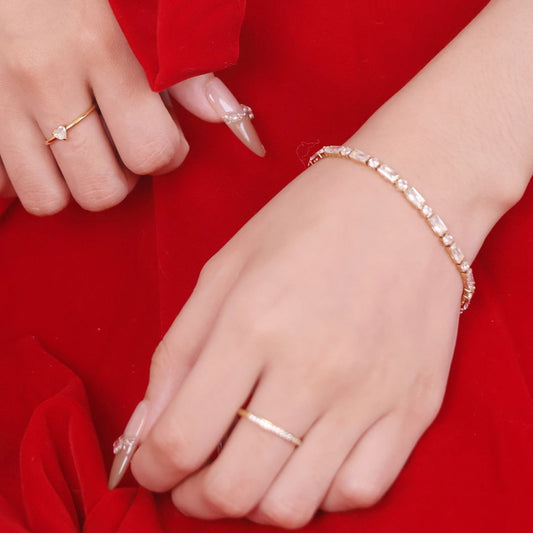 Sienna Glow Tennis Bracelet