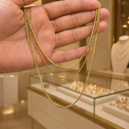 Aurora Layered Chain Necklace