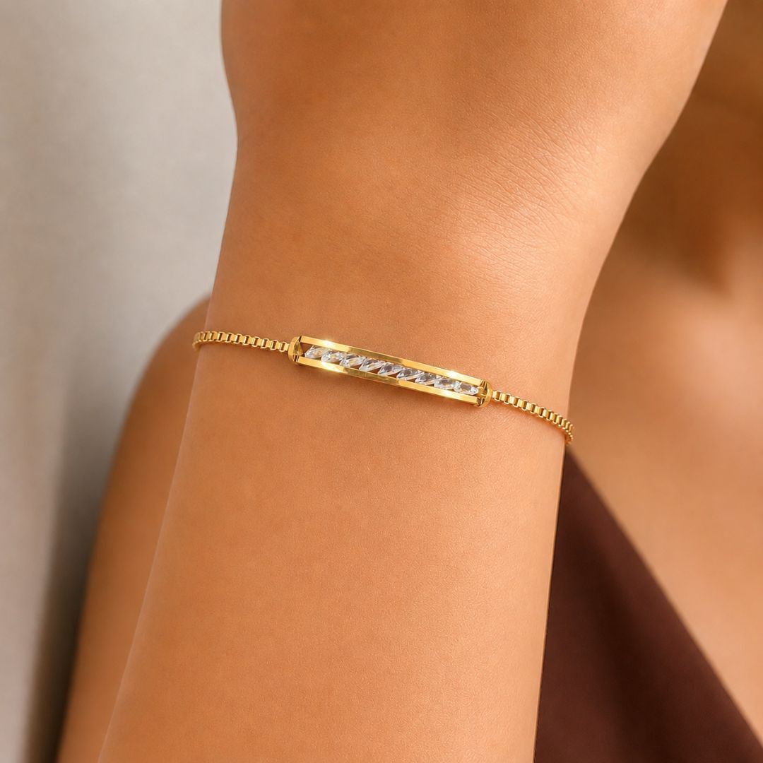 Solene Adjustable Stone Bracelet