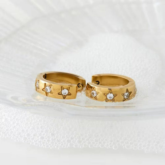 Eterna Heart Hoop Earrings