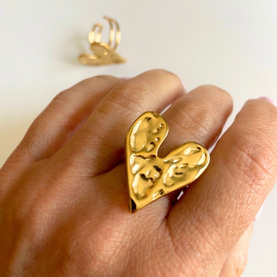 Sweet Heart  Adjustable Anti-tarnish Ring (RG262)