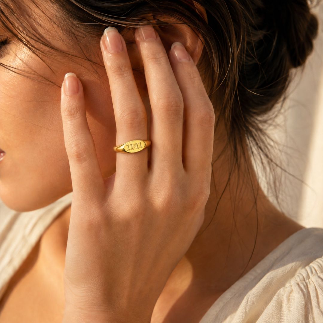 Manifest 11:11 Signet Ring