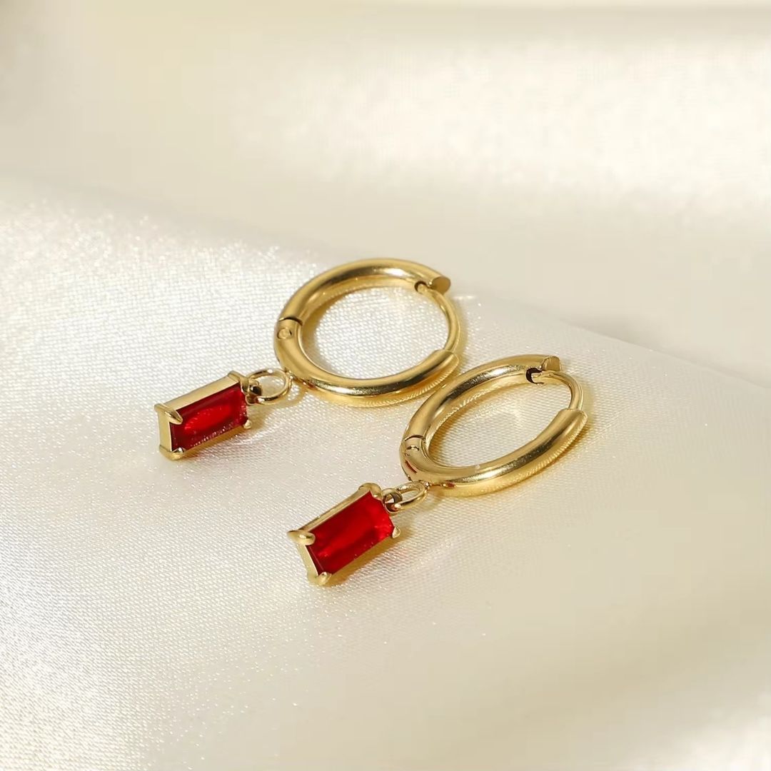 City Chic Ruby Hoops Earrings