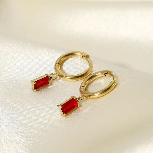 City Chic Ruby Hoops Earrings