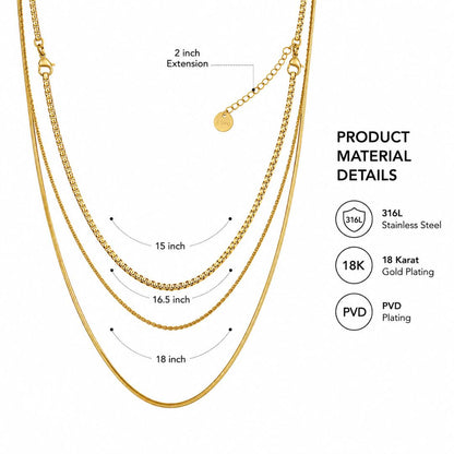 Aurora Layered Chain Necklace
