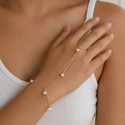 Seraphina Pearl Hand Chain