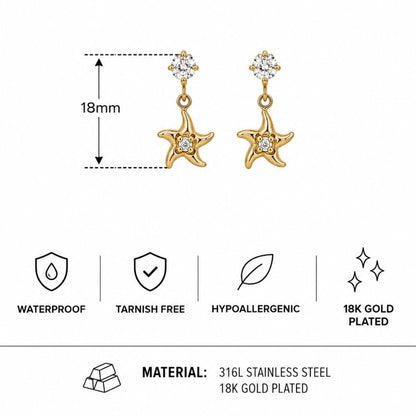 Seastar Drop Earrings