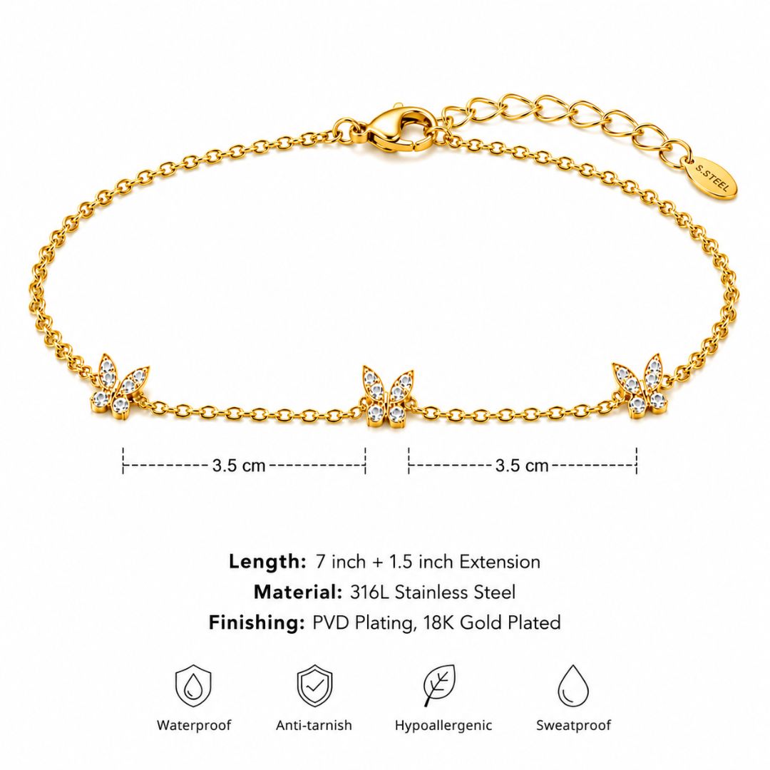 Aurevia Butterfly Bracelet