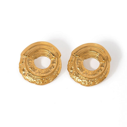Golden Donut Earring