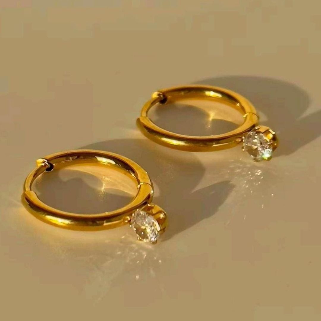 Hexaglow Hoops Earrings