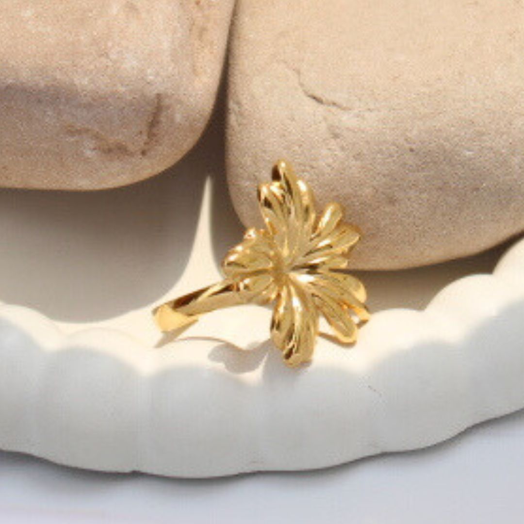 Wildflower Adjustable Anti-tarnish Ring (RG261)