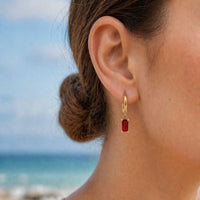 City Chic Ruby Hoops Earrings