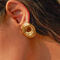 Golden Donut Earring