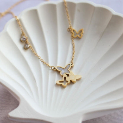 Butterflies Charms Necklace