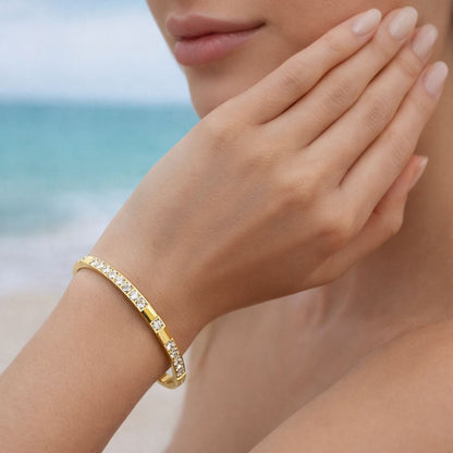 Golden Hearts Bracelet Stack