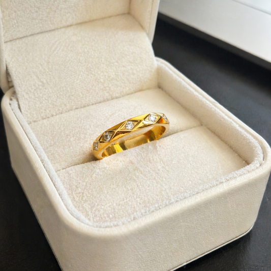 Golden Grid Ring