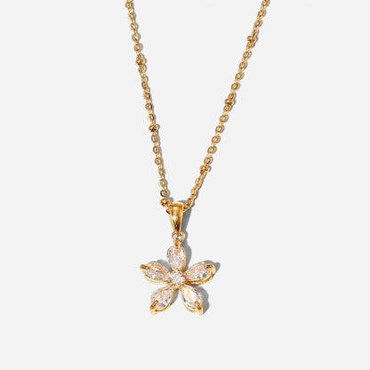Gilded Petal Necklace