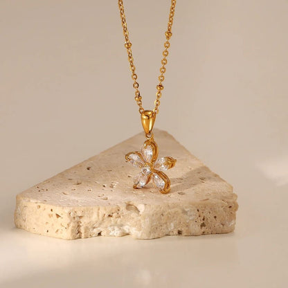 Gilded Petal Necklace