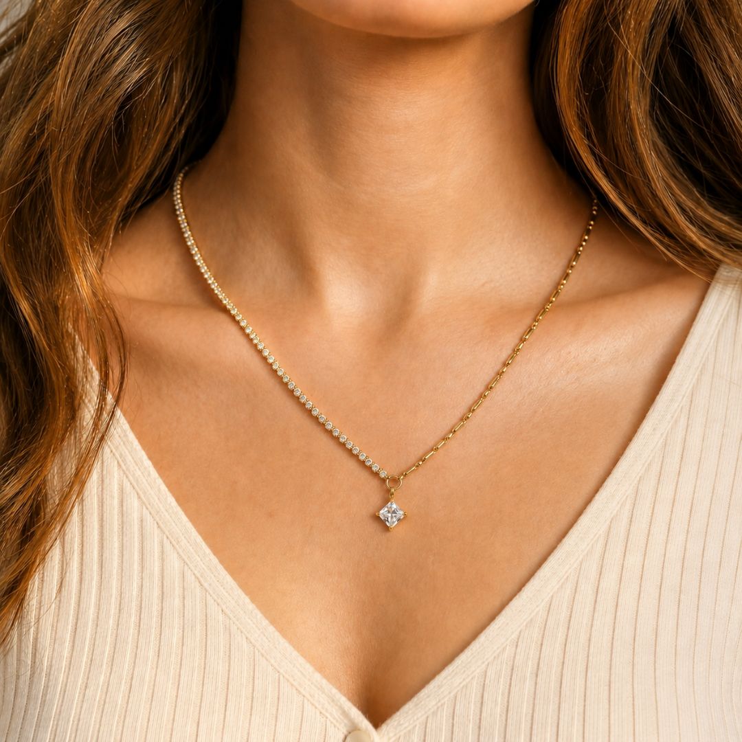 Celestina Asymmetry Necklace