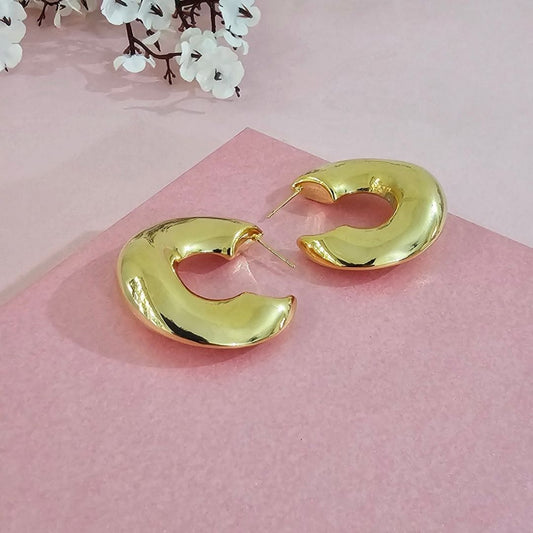 Dented Curve Earrings (ER152)